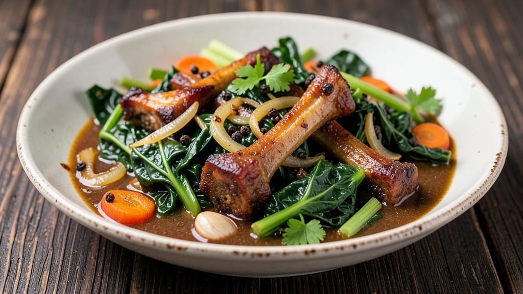 Collard Greens With Pork Neck Bones Recipe: Smoky Bone Broth Magic