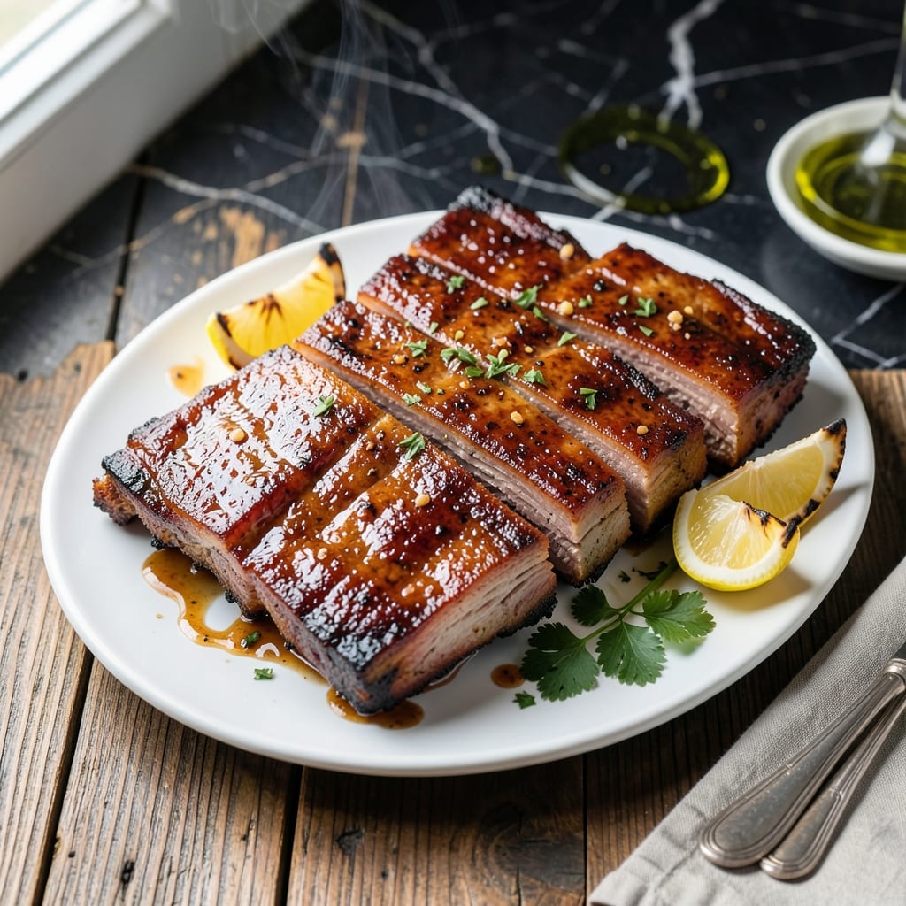 Maple Glazed Pork Ribs in the Oven: Stick-to-Your-Fingers Sweetness