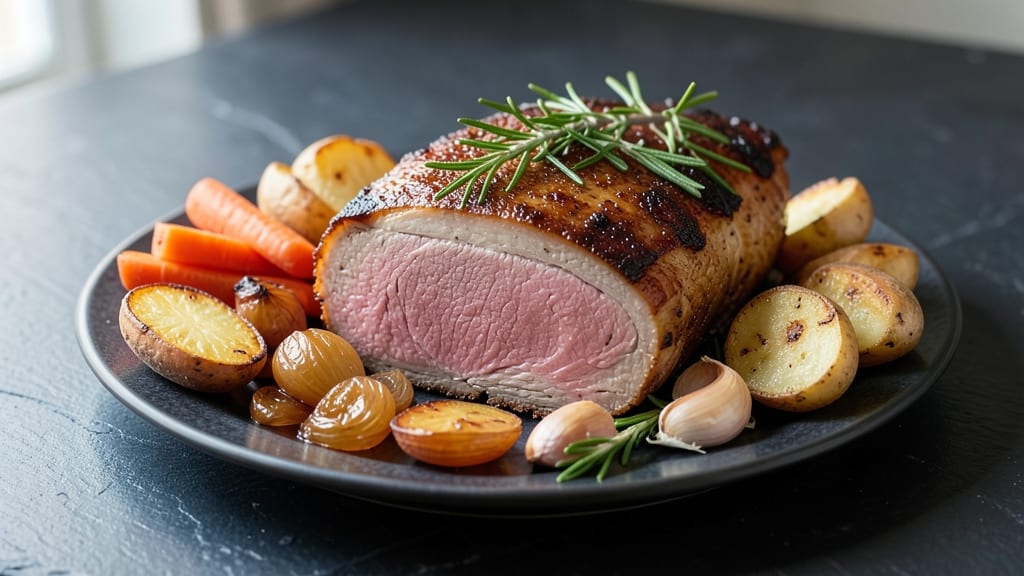 Boneless Pork Roast With Vegetables Recipe: One-Pan Tender Meat and Al Dente Veggies