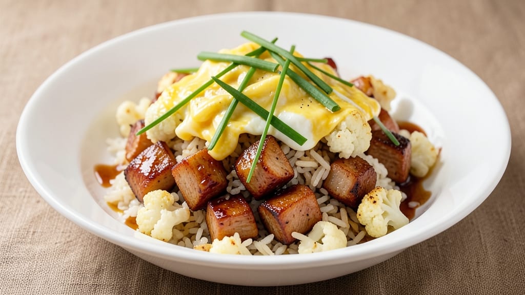 Cauliflower Pork Fried Rice Recipe: Crispy Rice and Savory Wok Bites