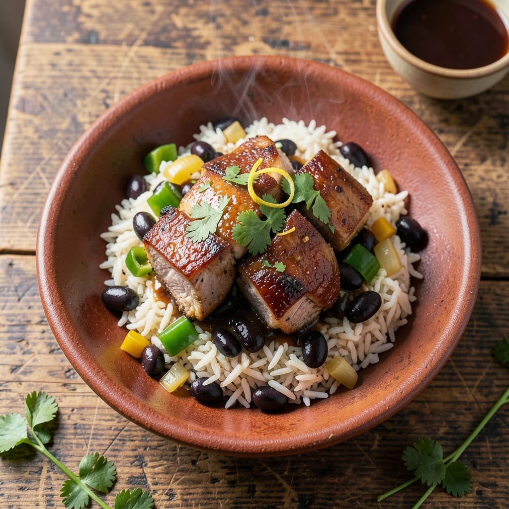 Cuban Pork Black Beans and Rice Recipe: Caribbean Flavors in One Pot