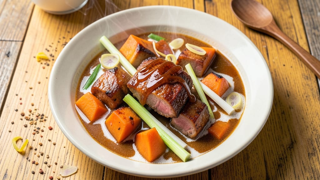 Burmese Pumpkin Pork Stew Recipe: Deep Umami Simmer with Fragrant Herbs
