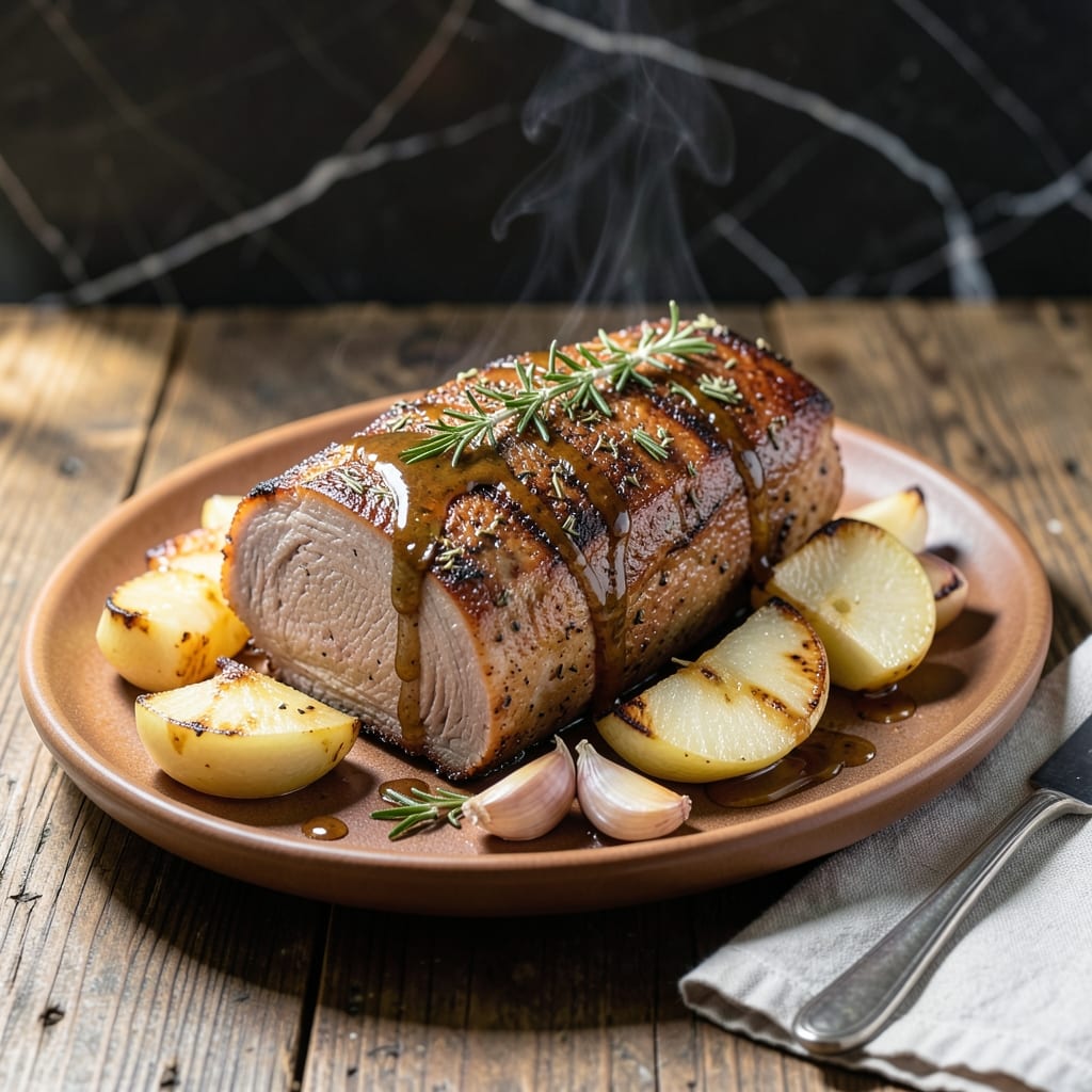 Boneless Pork Loin Roast Recipe With Apples: Herb-Crusted Autumn Elegance