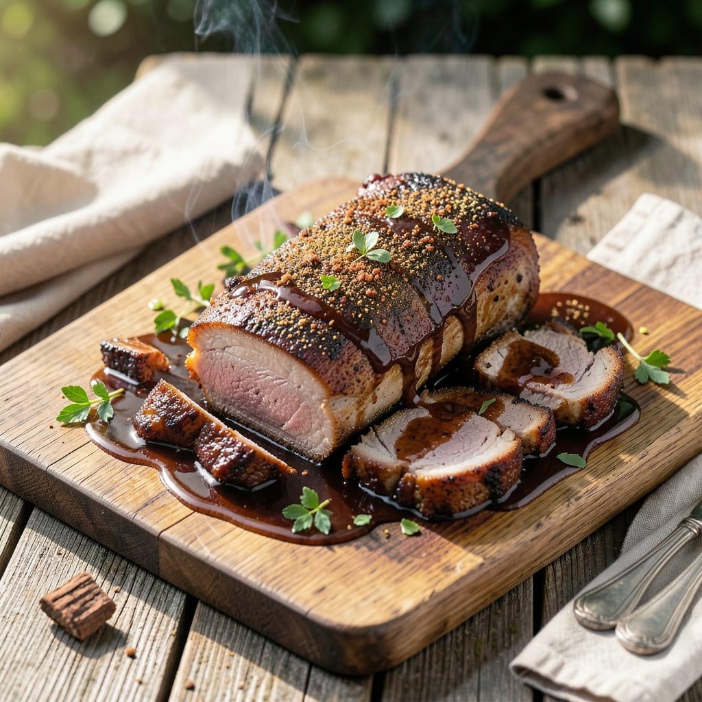 BBQ Boneless Pork Rib Roast Recipe: Slow-Smoked Sweetness with Spiced Rub