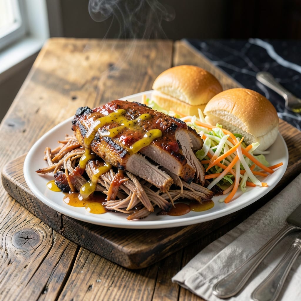 Carolina Style Pulled Pork Recipe Slow Cooker: Hands-Off Smoky Tenderness