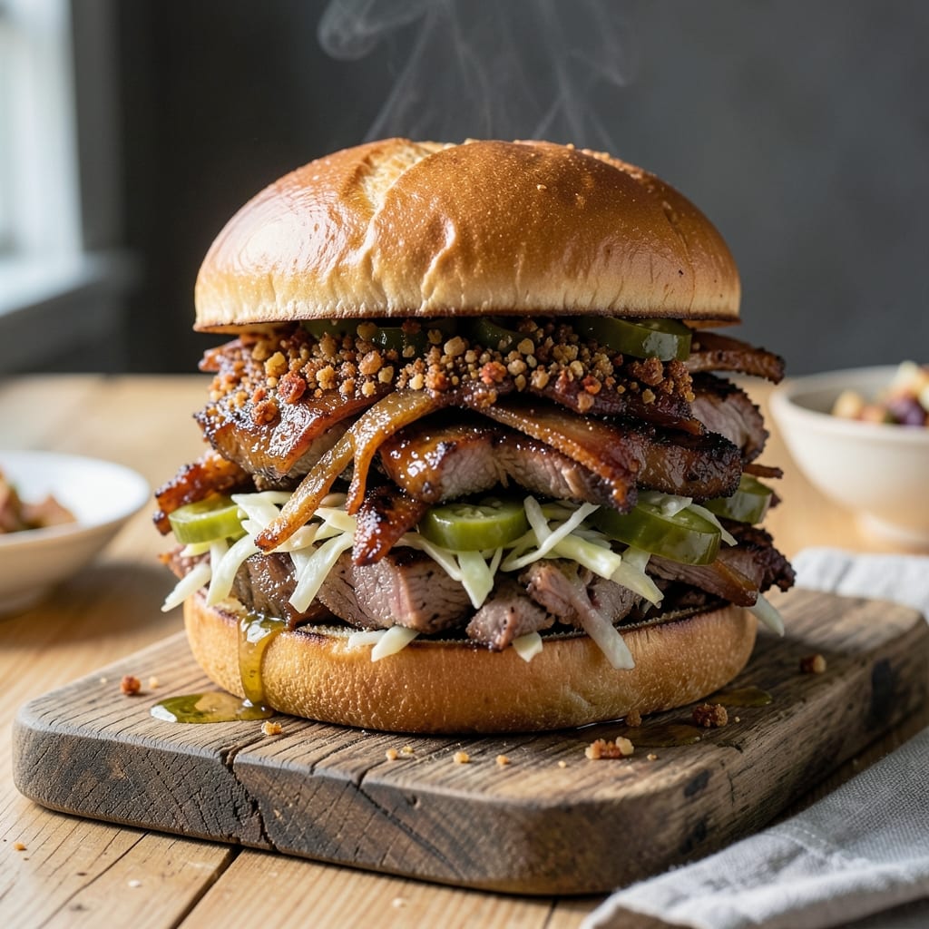Oven Roasted Pulled Pork Sandwich Recipe: Slow Cooked Smoky Tenderness