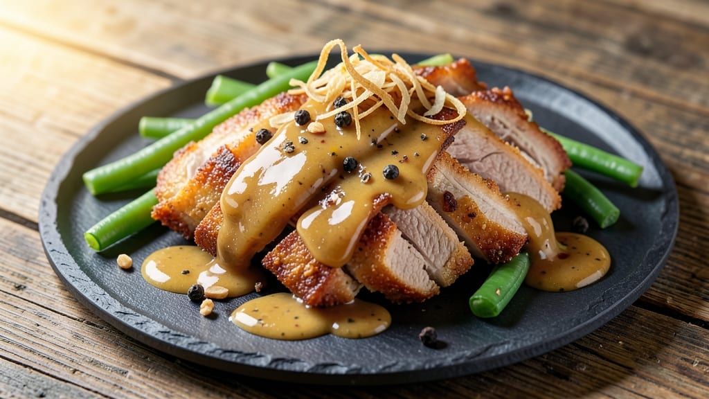 Crispy Pork Belly Kare Kare Recipe: Five-Spice Crust Meets Silky Peanut Broth