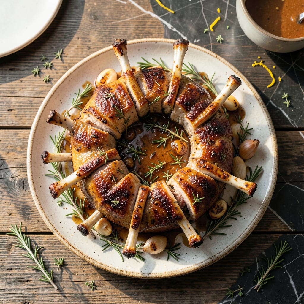 French Crown Pork Roast Recipe: Elegant Herb-Crusted Showstopper