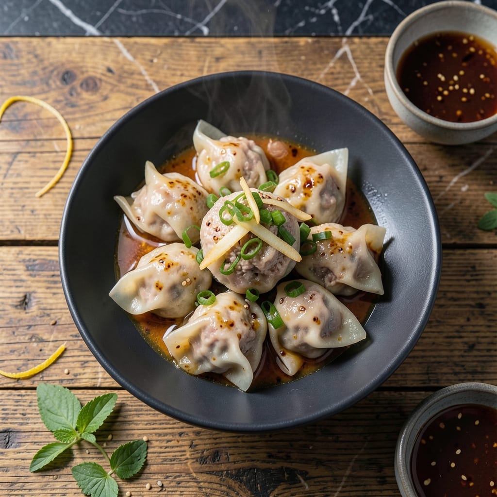 Gluten Free Pork Dumplings Recipe: Wok-Seared Juiciness in Rice Paper