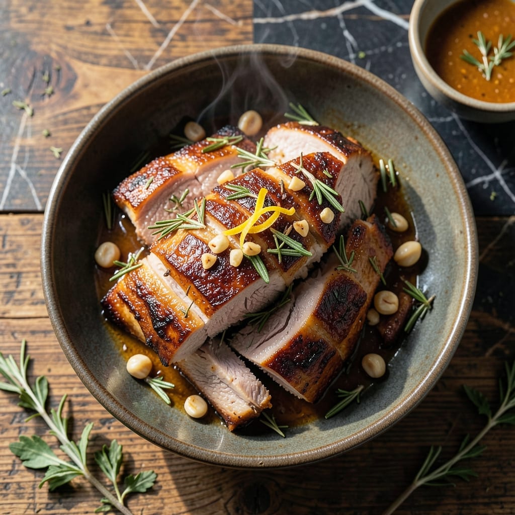 Oven Roasted Pork Recipe: Herb-Crusted Juiciness With Caramelized Edges