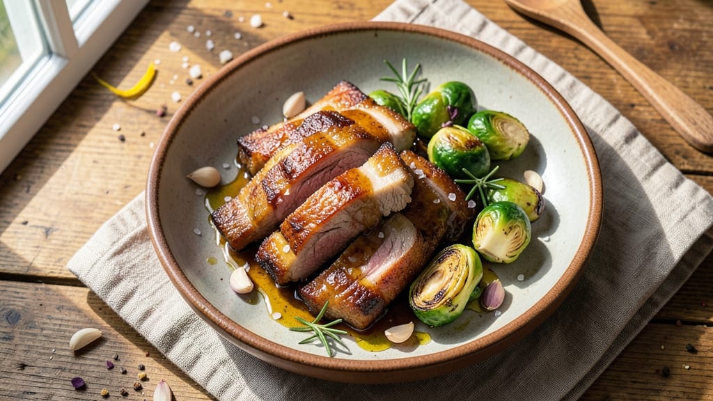 Brussels Sprouts and Pork Belly Recipe: Crispy Edges, Caramelized Sweetness